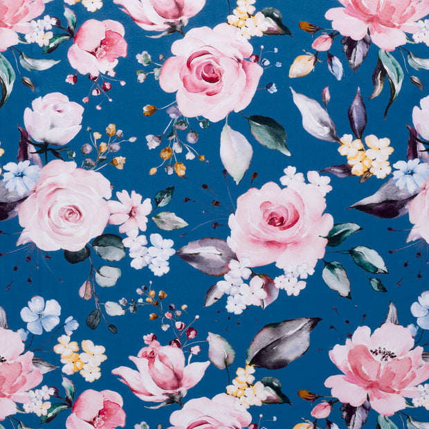 Jersey fabric Steel Blue soft 