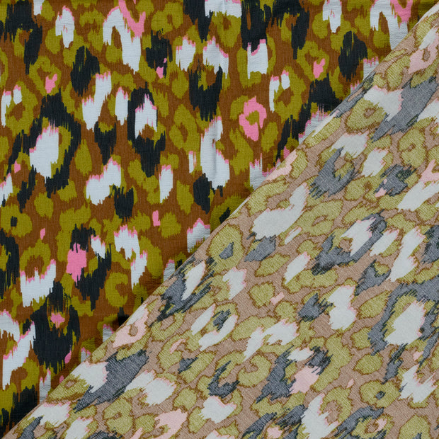 Viscose Nylon Ottoman fabrik Abstrakt bedruckt 