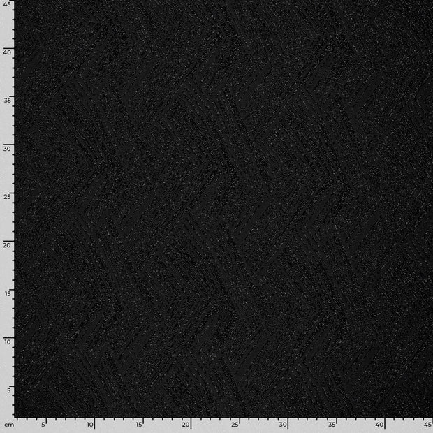 Polyester Jersey stof Effen Zwart