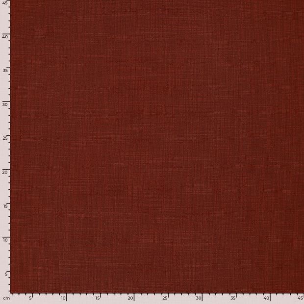 Muslin fabric Unicolour Brown