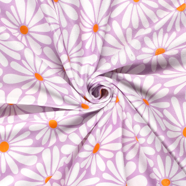 Beach towel fabric Lila digital printed 