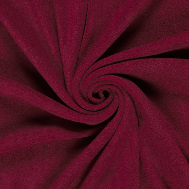 Polar Fleece fabric Bordeaux brushed 
