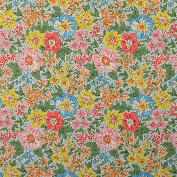 Twill fabric Flowers Multicolor