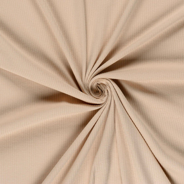Rib Jersey fabric Beige 