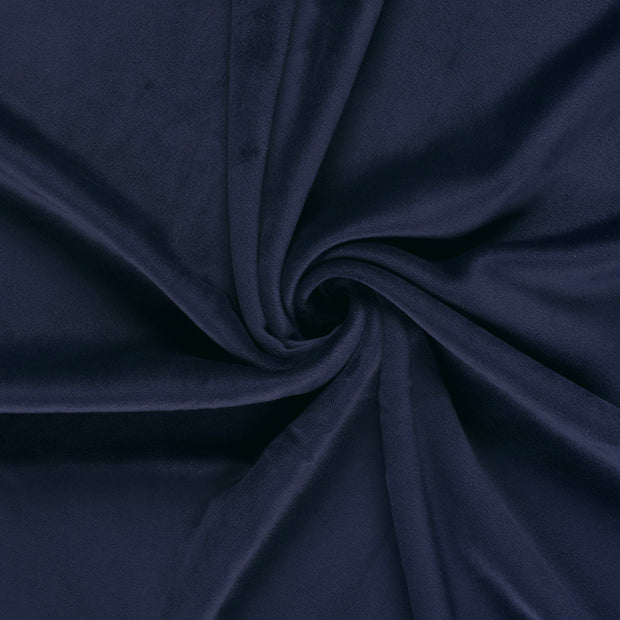 Velvet fabric Navy brushed 