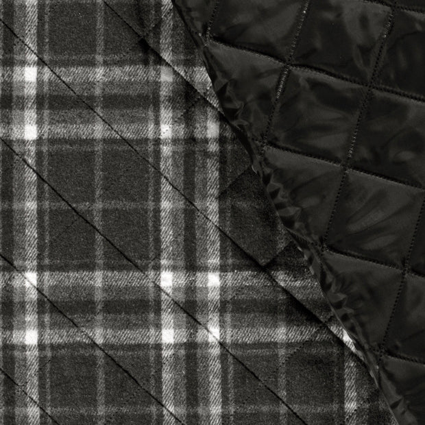 Jacquard fabric Checks Dark Grey