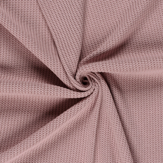 Heavy Knit tissu Rose clair 