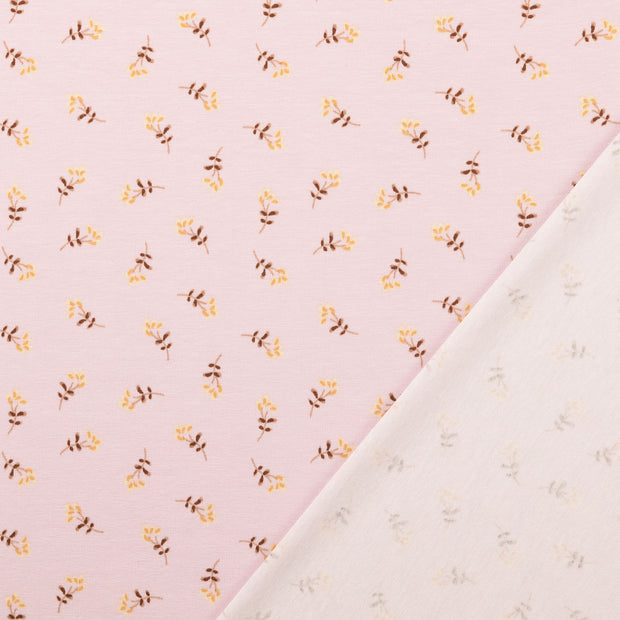 Jersey fabric Light Pink printed 