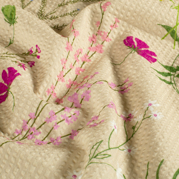  tela Flores Camel