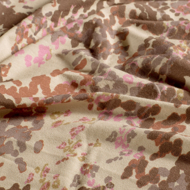 Viscose Jersey fabric Abstract Off White