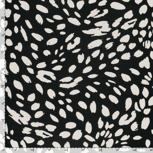 Punta di Roma fabric Abstract Black