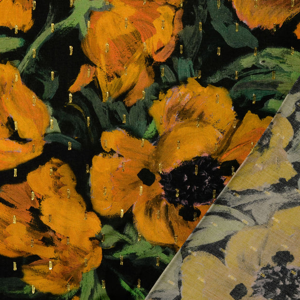  fabric Oker digital printed 