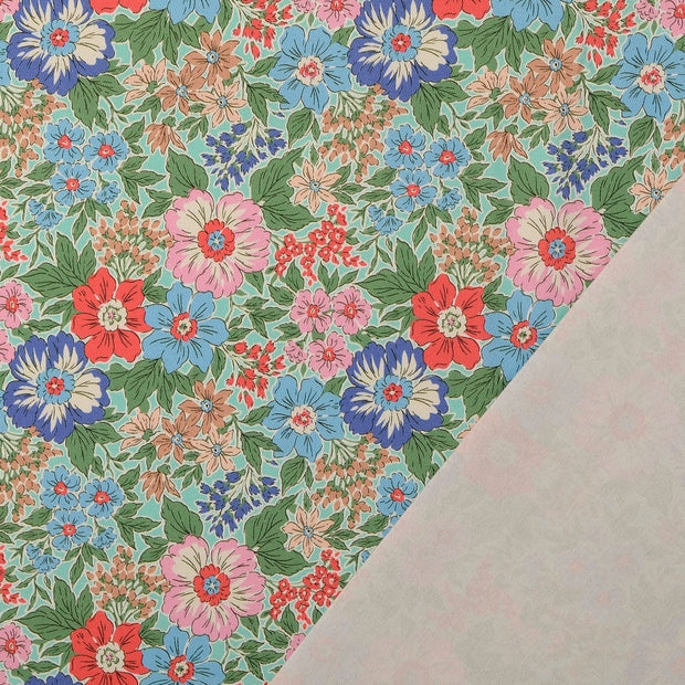 Twill fabric Flowers Multicolor