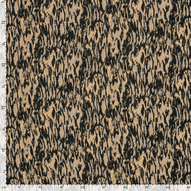 Satin Velvet fabric Abstract Beige