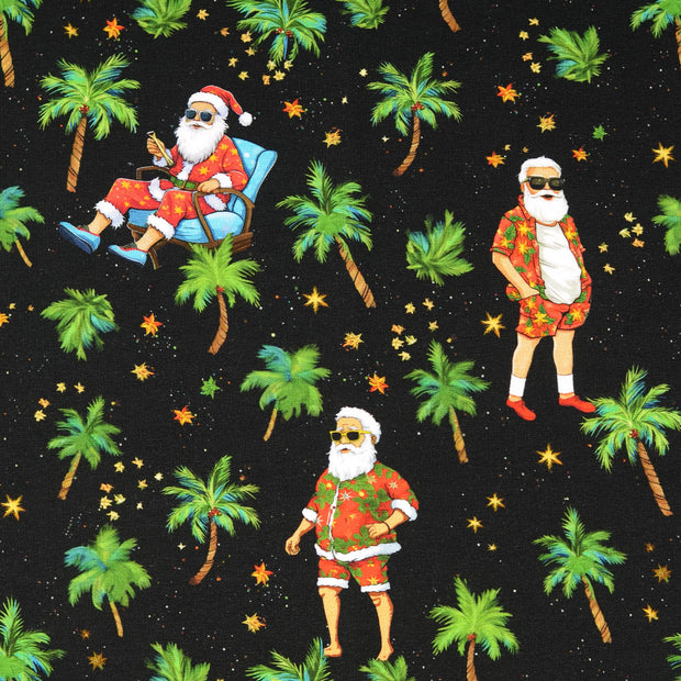  fabric Christmas Black