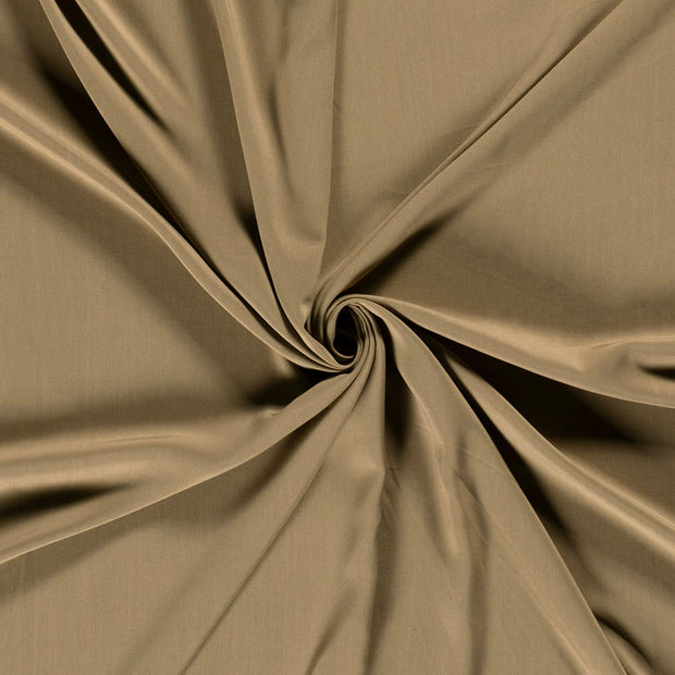 Bamboo Poplin fabric Brown Taupe 