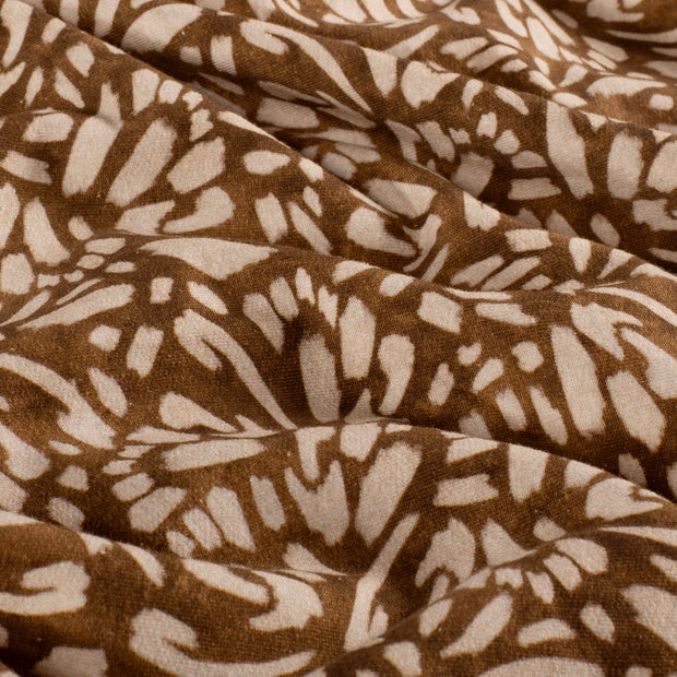 French Terry fabric Abstract Brown