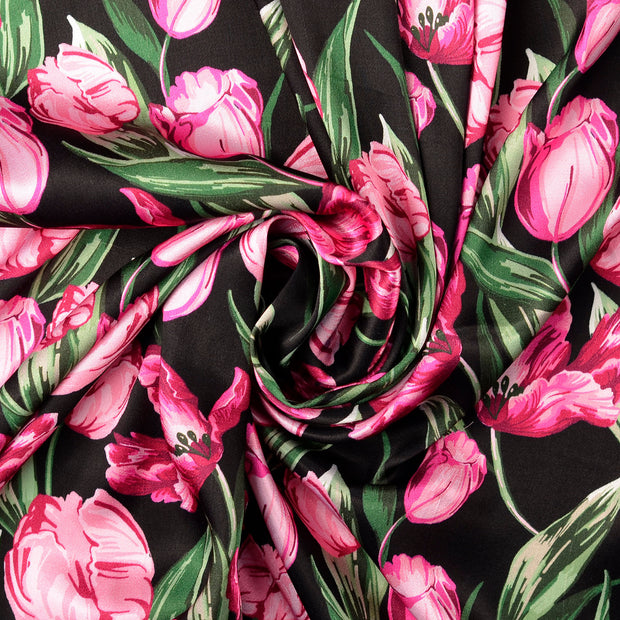 Viscose Satin fabric Pink 