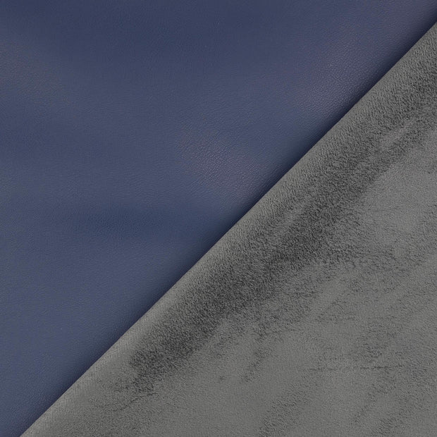 Leather fabric Indigo 