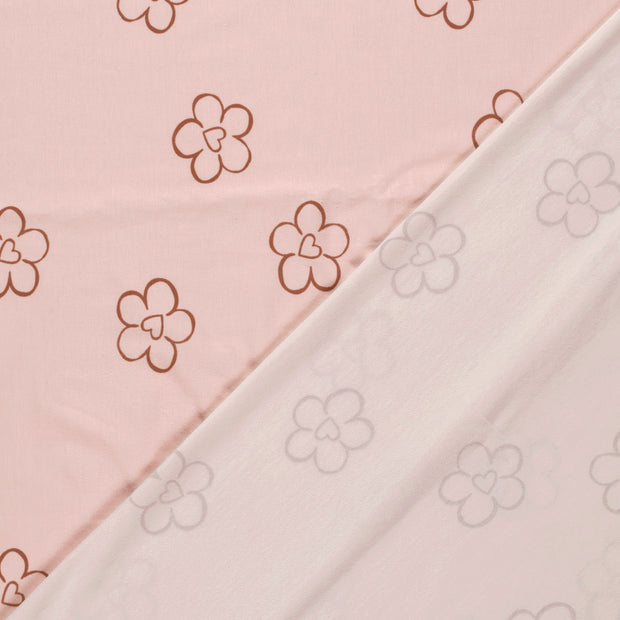 Jersey fabric Flowers printed 