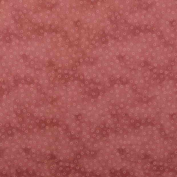 Cotton Poplin fabric Geometric pattern Wine red