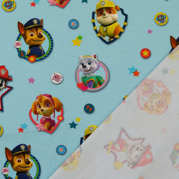 Cotton Jersey fabric Paw Patrol digital printed 