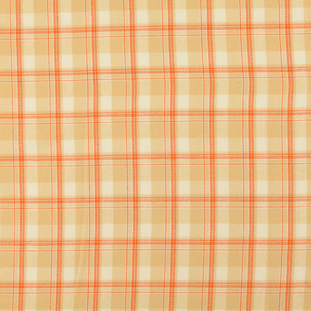 Flannel fabric Checks Beige