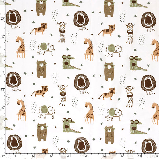 Jersey fabric Animals 