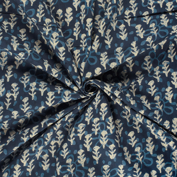 Voile fabrik Indigoblau 