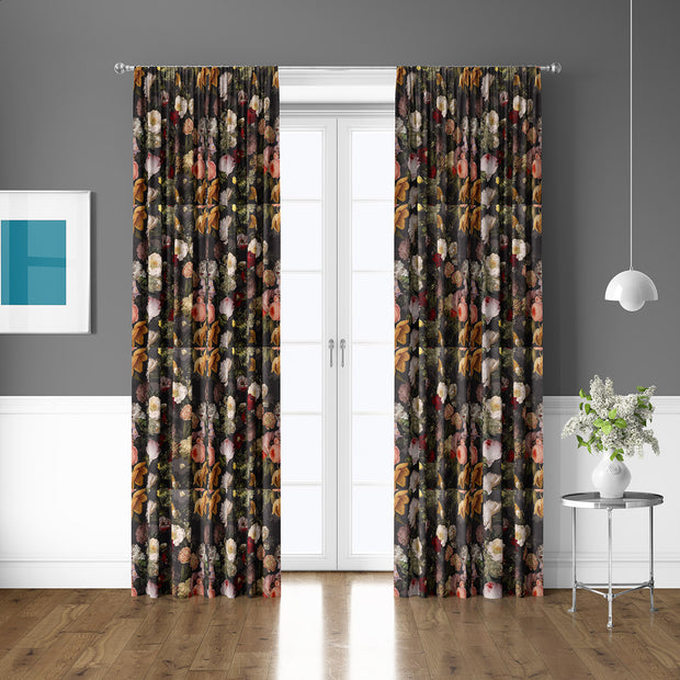 Velvet fabric Flowers digital printed 