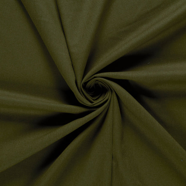 Woven Viscose Linen fabric Khaki Green 