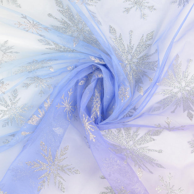 Mesh fabric Multicolor glitter print 