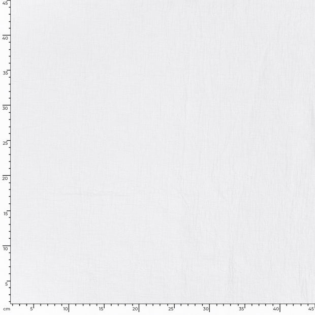 Woven Cotton Linen fabric Leaves Optical White