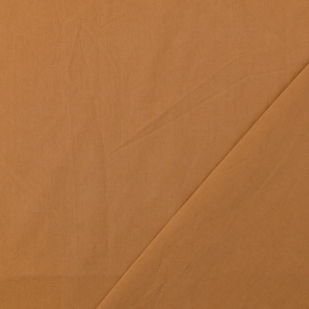 Cotton Poplin fabric Brown pre-washed 