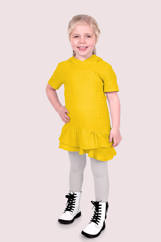 Muslin fabric Unicolour Yellow