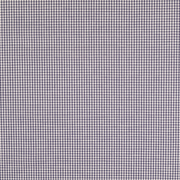 Cretonne fabric Checks Navy
