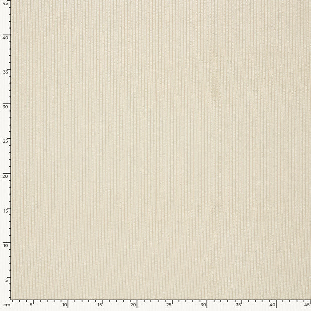 Corduroy 4.5w fabric Unicolour Off White
