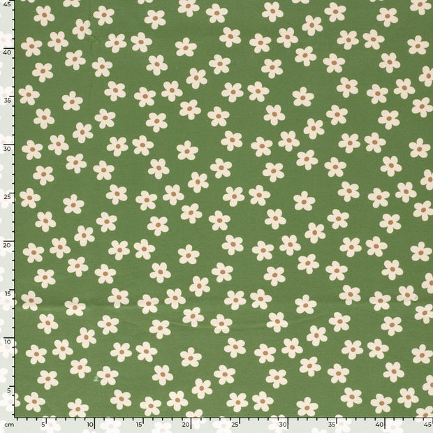  fabric Flowers Olive Green