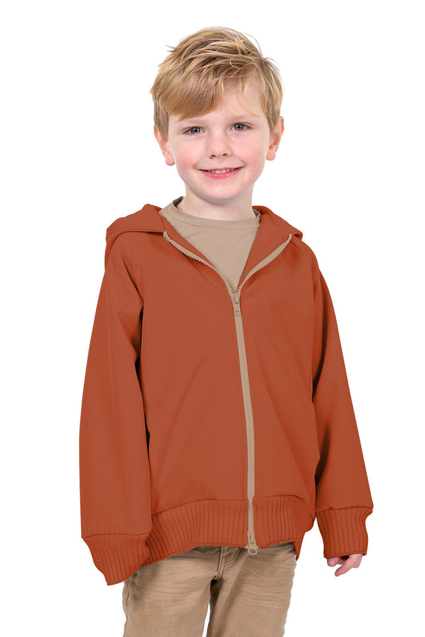 Softshell stof Effen Brique
