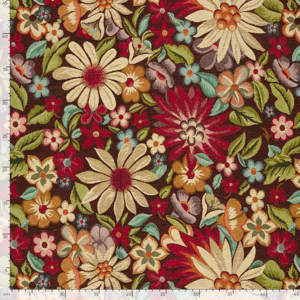 Gobeline fabrik Blumen Rot
