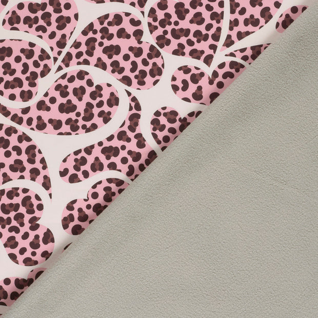 Softshell fabric Hearts digital printed 