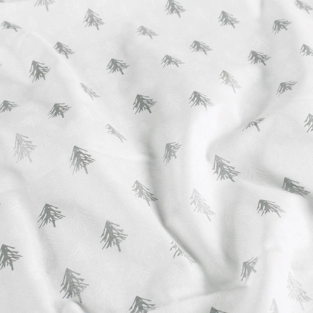 Cotton Poplin fabric Christmas White