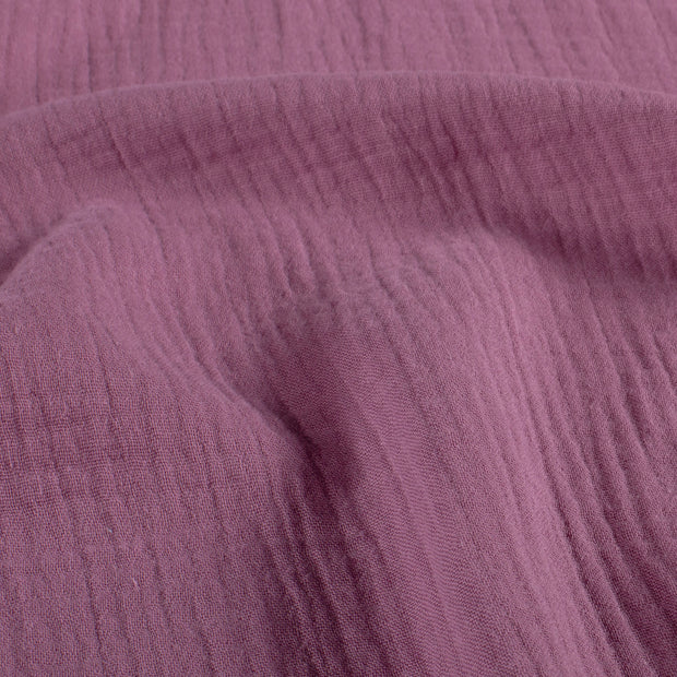 Muslin fabric Unicolour Old Pink
