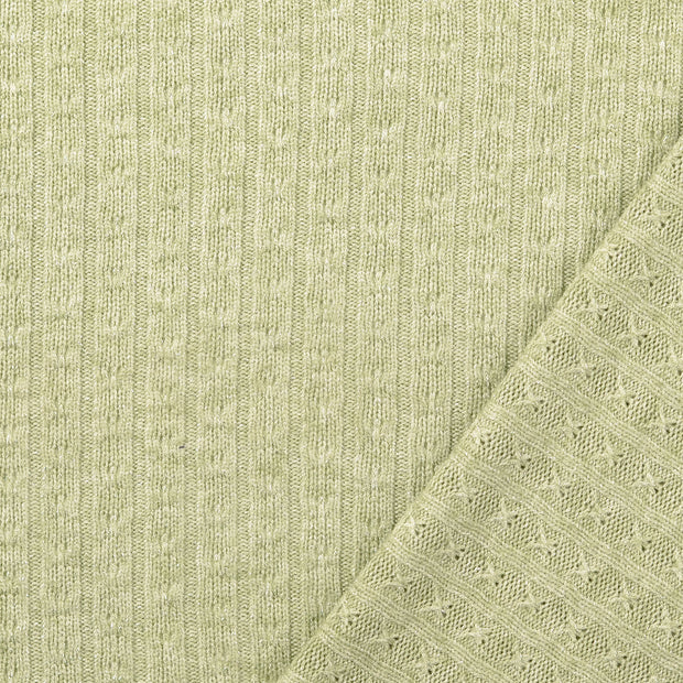 Heavy Knit fabric Dark Mint Lurex 