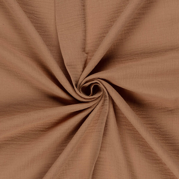 Muslin fabric Nutmeg 