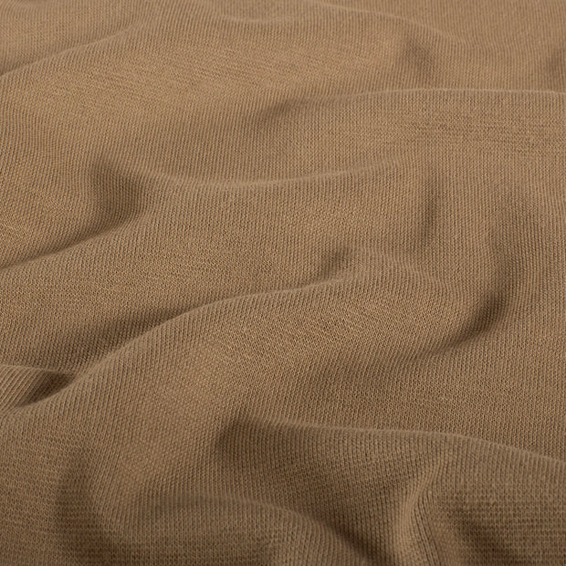 Cuff Material GOTS organic fabric Unicolour Taupe Grey