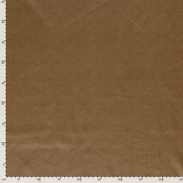 Suede leather fabric Unicolour Camel