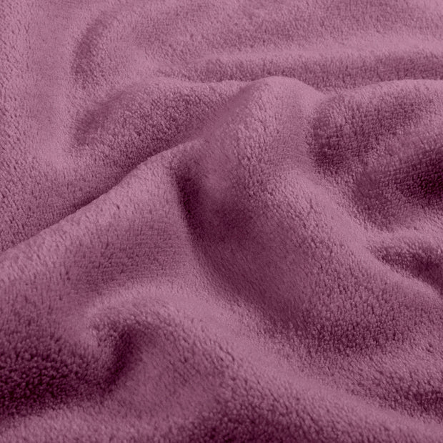 Coral Fleece fabric Unicolour Old Pink