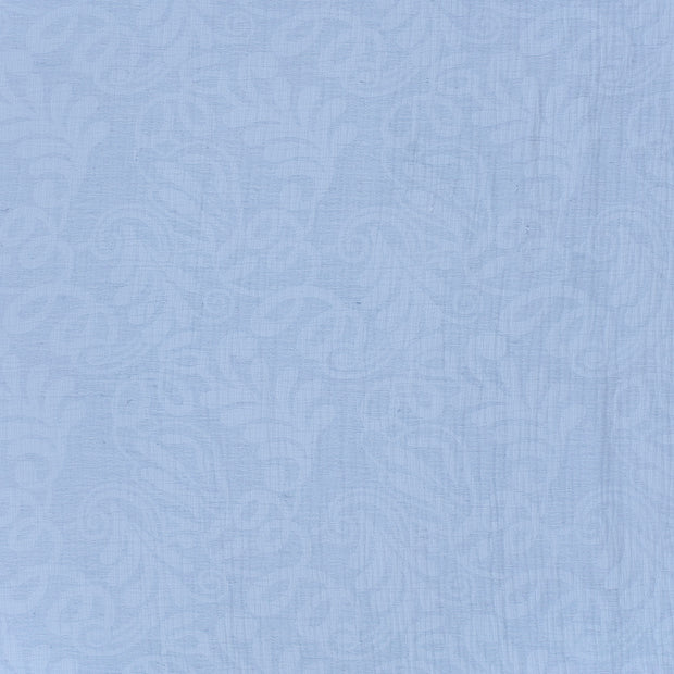 Woven Cotton Linen fabric Baby Blue matte 