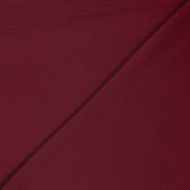 Muslin fabric Unicolour slub 